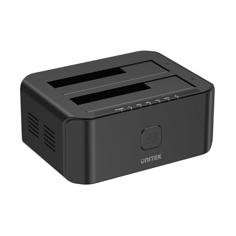 UNITEK USB 3.0 to SATA III Dual Bay HDD/ SSD Docking Station with UASP & Offline Clone in Black