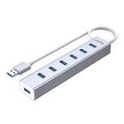 محور USB 3.0 مزود بالطاقة من UNITEK بسبعة منافذ