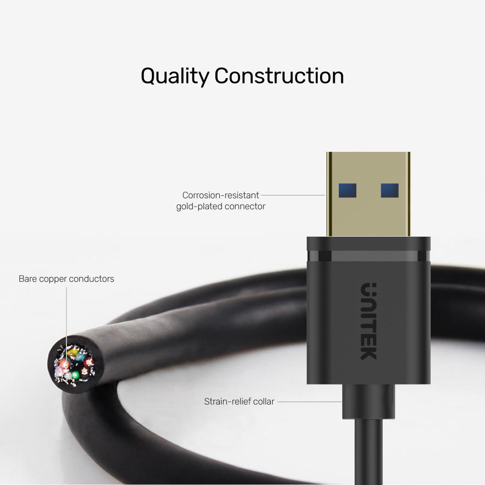 كابل تمديد USB-A 3.0 من يونيتيك