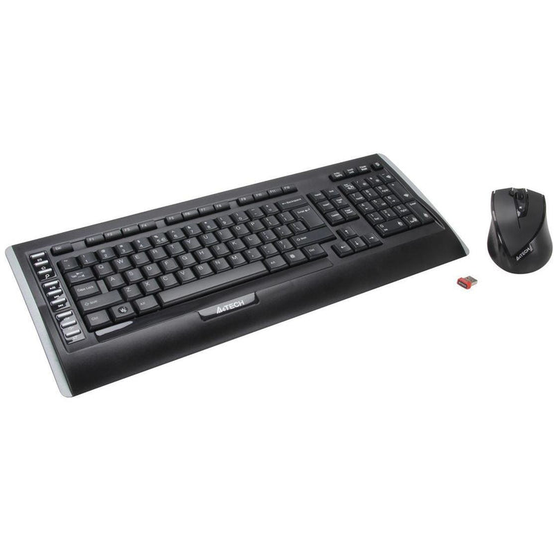 A4Tech 9300F Wireless Desktop Mouse & Keyboard - Arabic/English - 9300F - Mice & Keyboard Combo - alnabaa.com - النبع