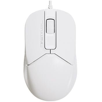 A4Tech FM12 1200 DPI Wired Optical Mouse - FM12 White - Mice - alnabaa.com - النبع