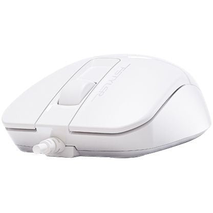 A4Tech FM12 1200 DPI Wired Optical Mouse - FM12 White - Mice - alnabaa.com - النبع