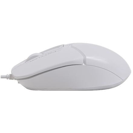A4Tech FM12 1200 DPI Wired Optical Mouse - FM12 White - Mice - alnabaa.com - النبع