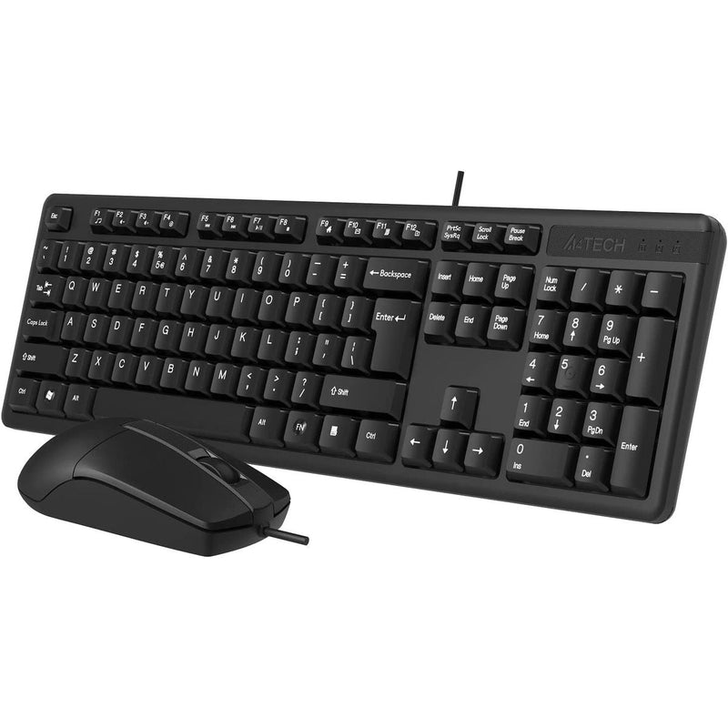 A4Tech KK-3330 Multimedia FN Wired Mouse & Keyboard - Arabic/English - KK-3330 - Mice & Keyboard Combo - alnabaa.com - النبع