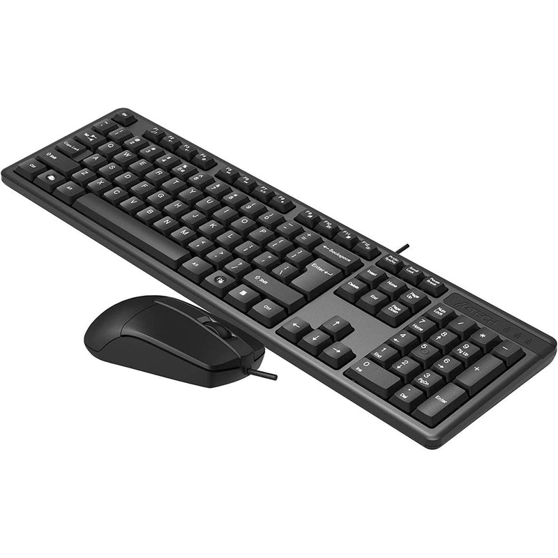 A4Tech KK-3330 Multimedia FN Wired Mouse & Keyboard - Arabic/English - KK-3330 - Mice & Keyboard Combo - alnabaa.com - النبع