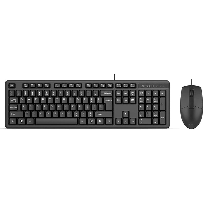 A4Tech KK-3330 Multimedia FN Wired Mouse & Keyboard - Arabic/English - KK-3330 - Mice & Keyboard Combo - alnabaa.com - النبع