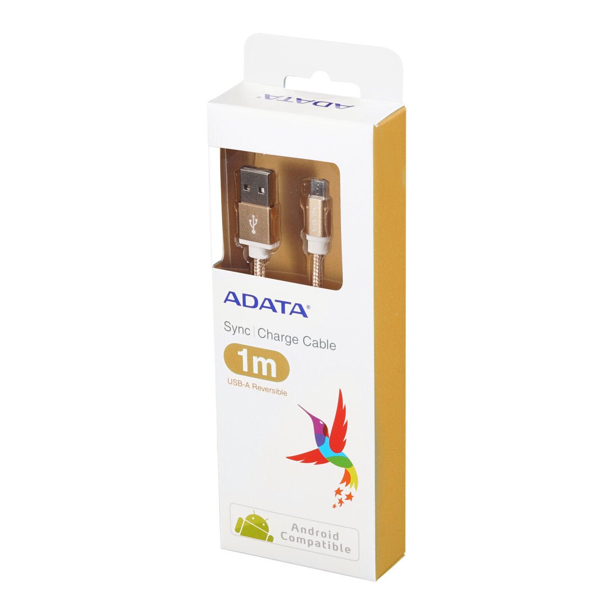 ADATA Braided Micro-USB Cable - 1m - AMUCAL-100CMK-CBK - USB Cables - alnabaa.com - النبع