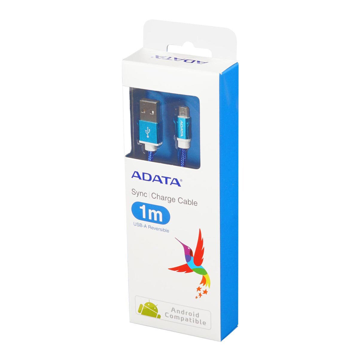 ADATA Braided Micro-USB Cable - 1m - AMUCAL-100CMK-CBK - USB Cables - alnabaa.com - النبع