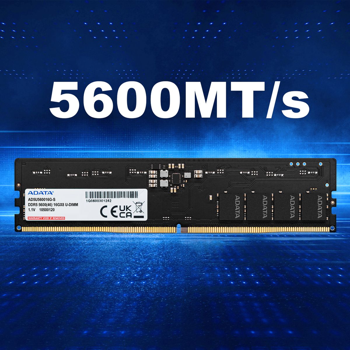 ADATA DDR5-5600 U-DIMM Memory Module - 16GB (1x 16GB) – 5600 MT/s