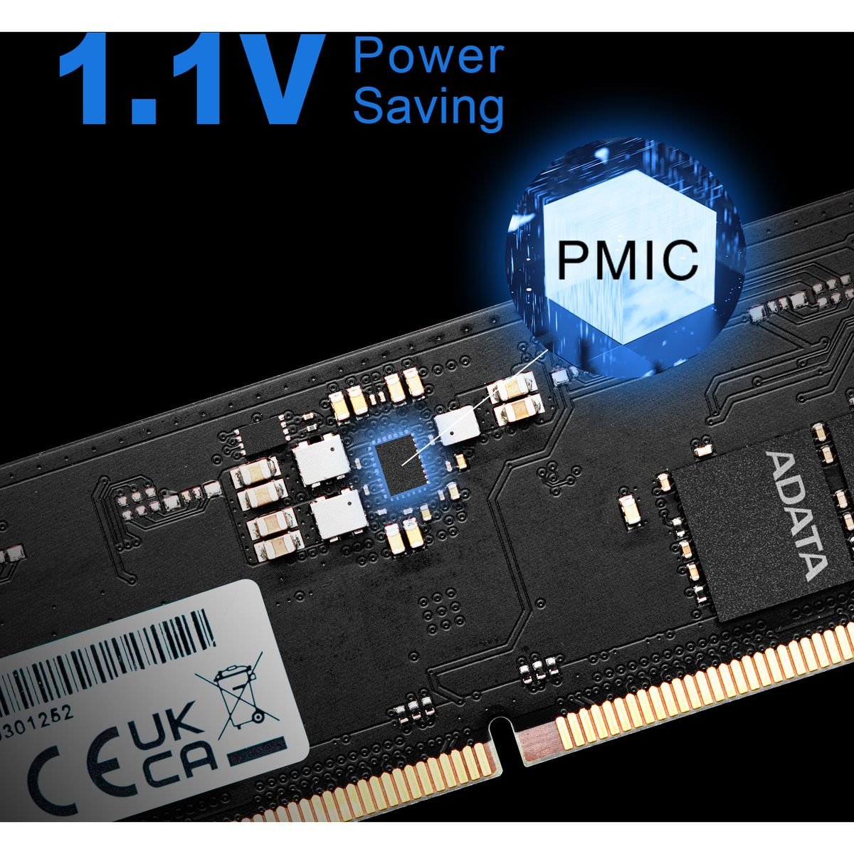 ADATA DDR5 Memory Module - 32GB (1x 32GB) - U-DIMM - 5600MHz - AD5U560032G-S - Memory RAM - alnabaa.com - النبع