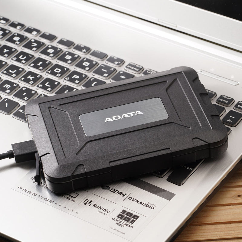 ADATA ED600 External 2.5" HDD + SSD Enclosure - AED600-U31-CBK - Hard Drive Enclosures - alnabaa.com - النبع