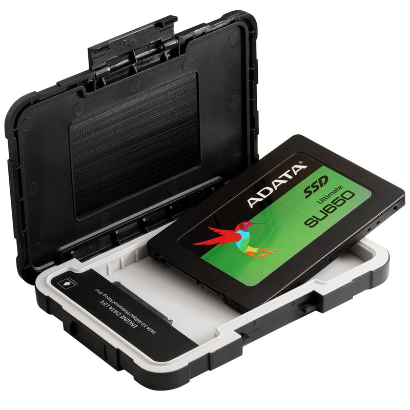 ADATA ED600 External 2.5" HDD + SSD Enclosure - AED600-U31-CBK - Hard Drive Enclosures - alnabaa.com - النبع