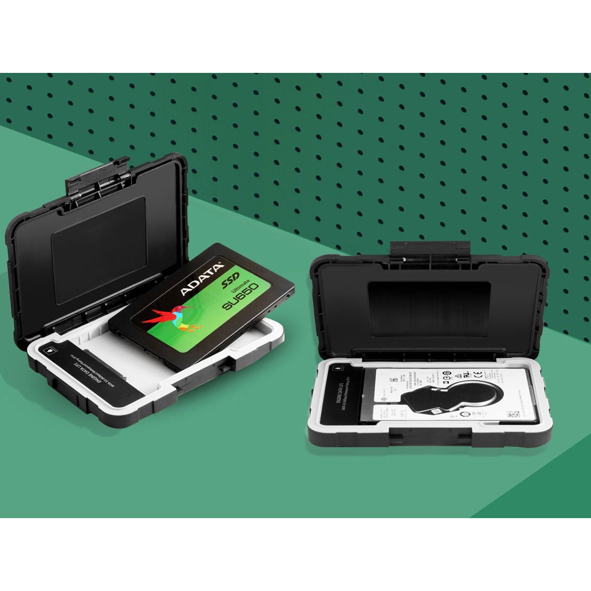 ADATA ED600 External 2.5" HDD + SSD Enclosure - AED600-U31-CBK - Hard Drive Enclosures - alnabaa.com - النبع