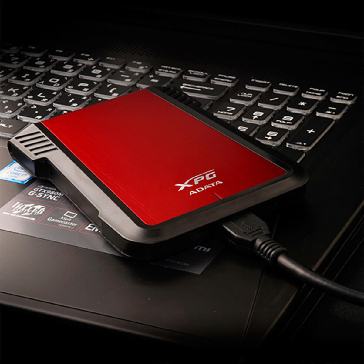 ADATA EX500 2.5" External HDD/SSD Enclosure - Red - AEX500U3-CRD - Hard Drive Enclosures - alnabaa.com - النبع