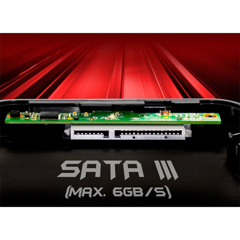 ADATA EX500 2.5" External HDD/SSD Enclosure - Red - AEX500U3-CRD - Hard Drive Enclosures - alnabaa.com - النبع
