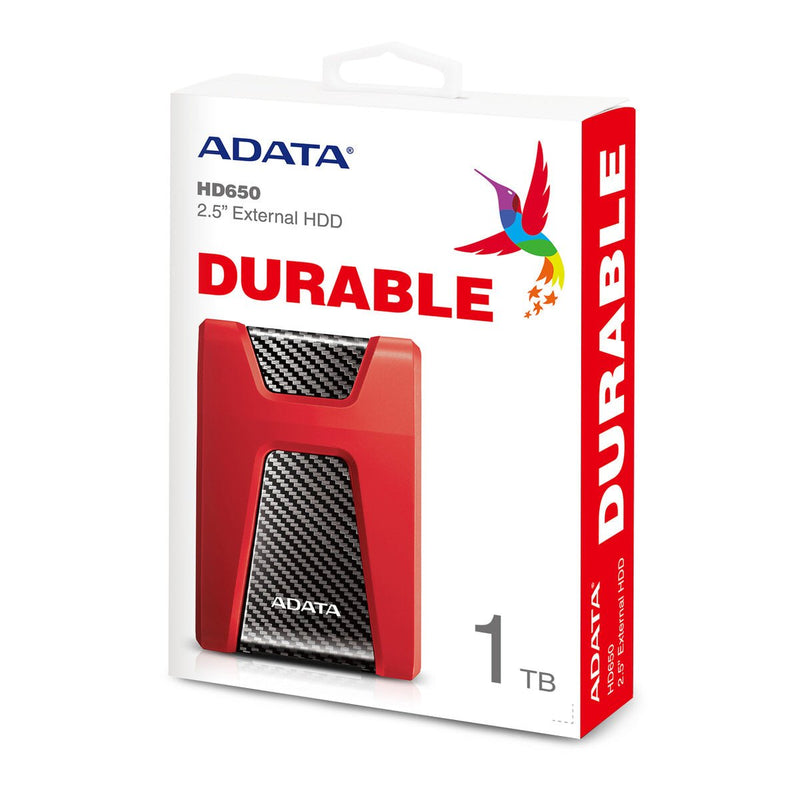 ADATA HD650 Anti-Shock External Hard Drive - AHD650-1TU31-CRD - External Hard Drives - alnabaa.com - النبع