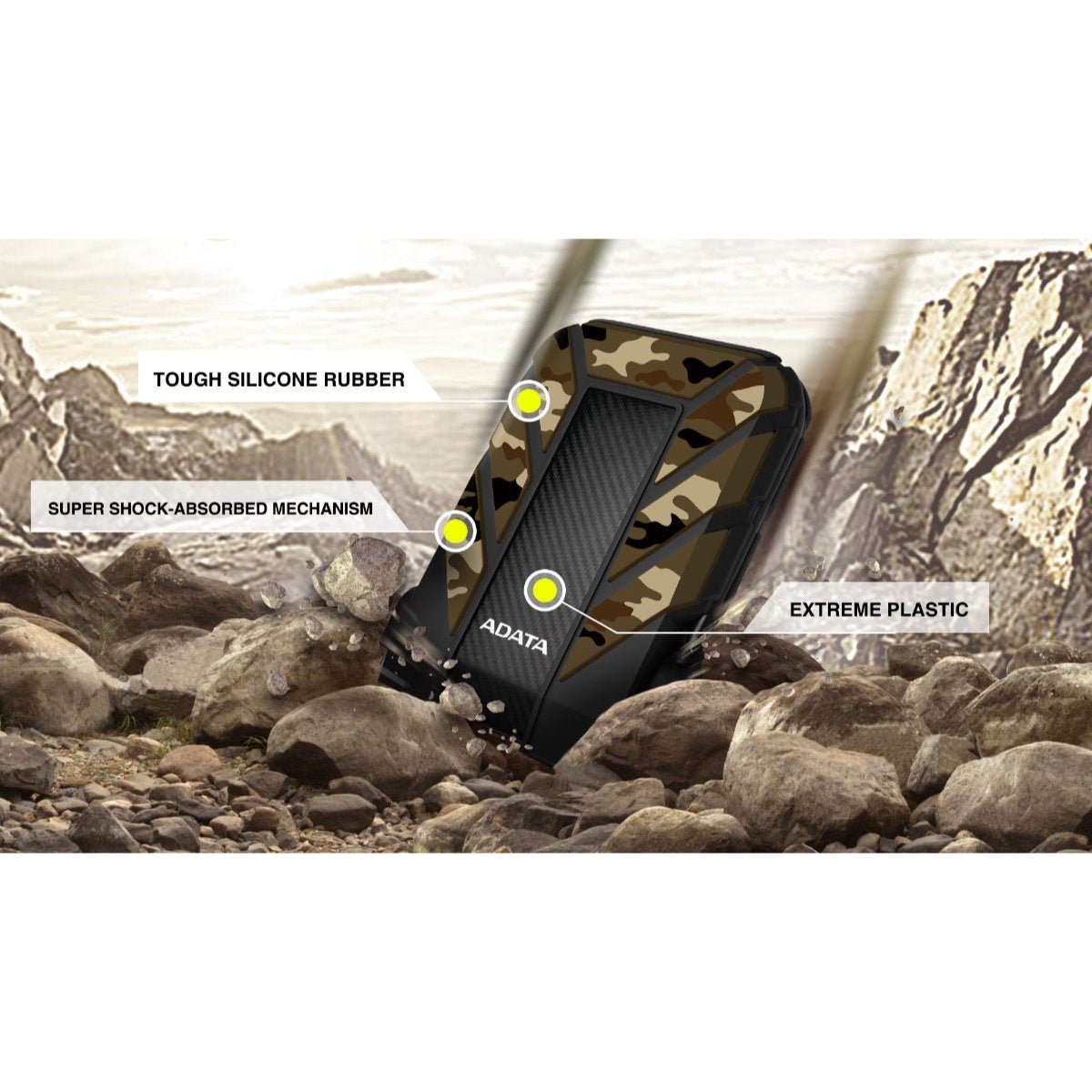 ADATA HD710M Pro USB 3.2 External Hard Drive - AHD710MP-1TU31-CCF - External Hard Drives - alnabaa.com - النبع