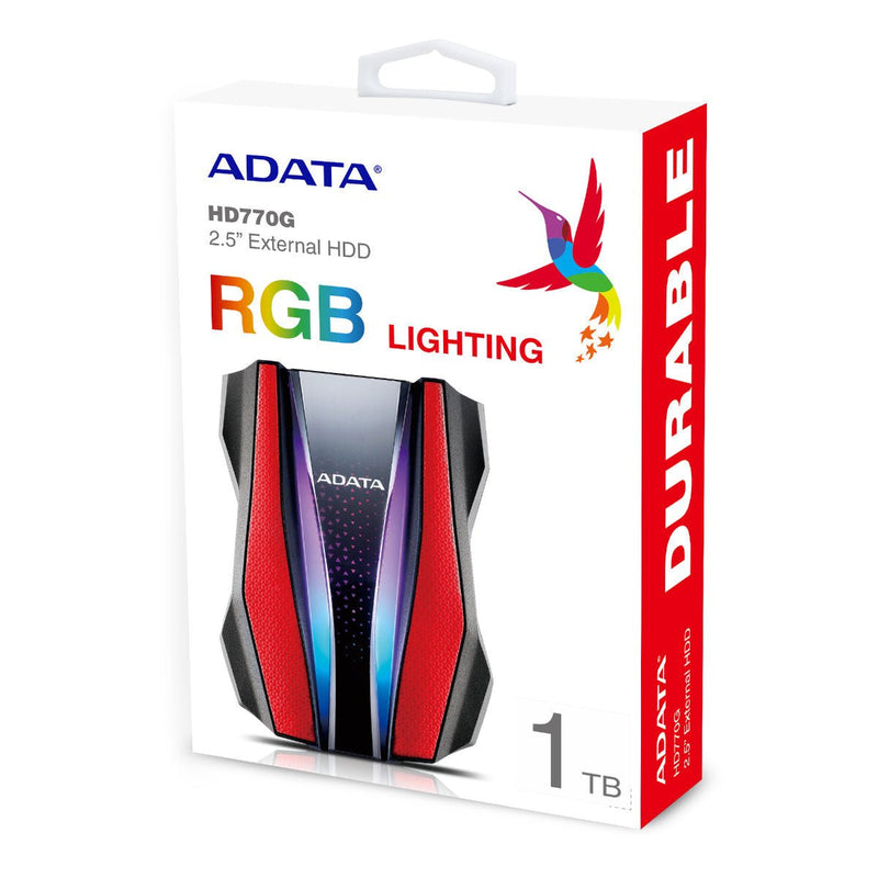 ADATA HD770G RGB External Hard Drive - 1TB