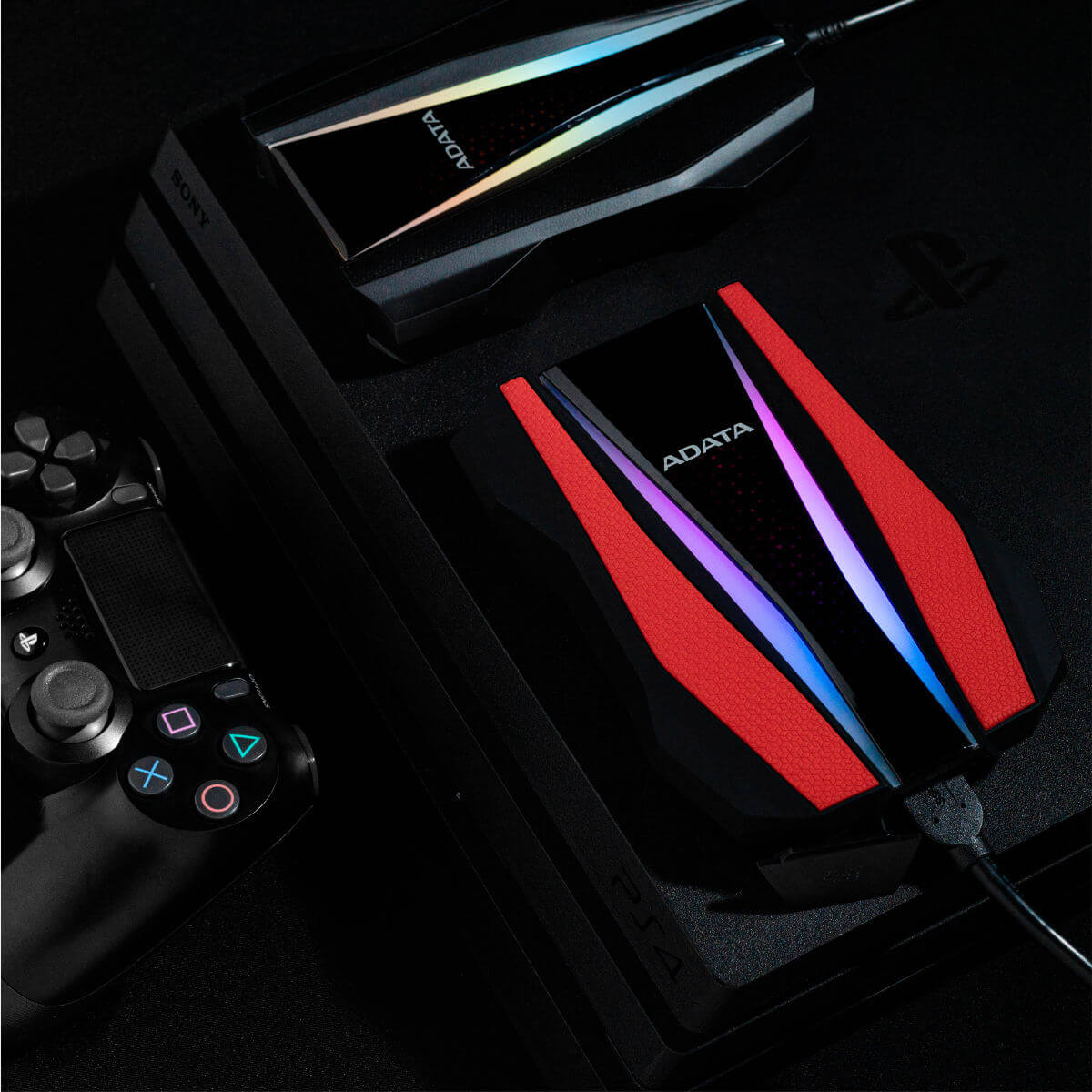 ADATA HD770G RGB External Hard Drive - 2TB - AHD770G-2TU32G1-CRD - External Hard Drives - alnabaa.com - النبع