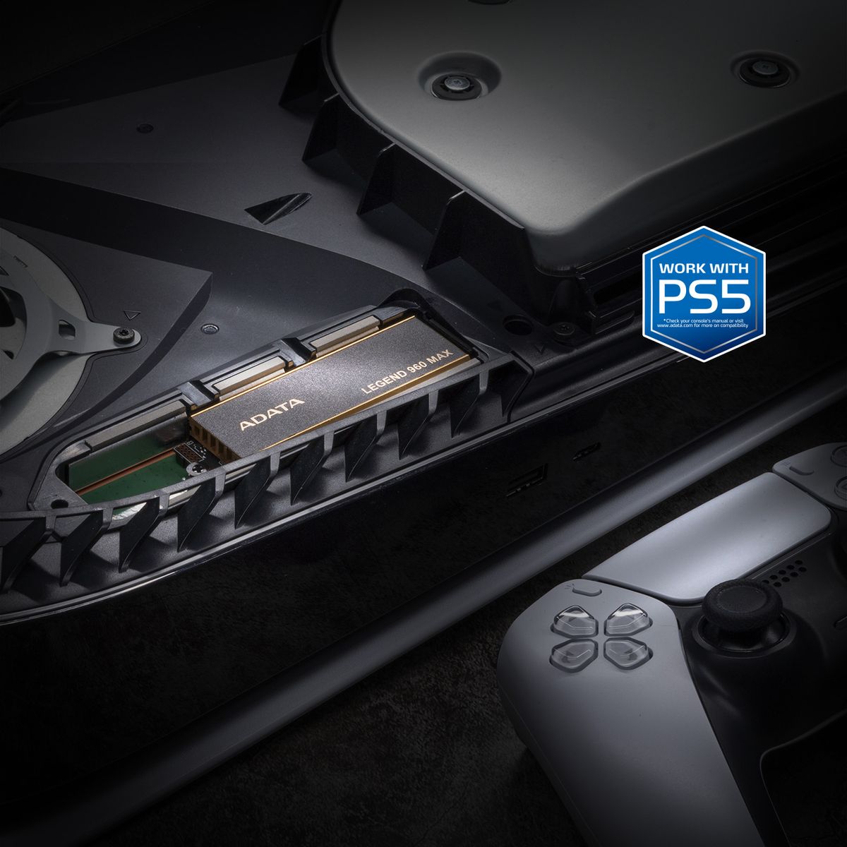 ADATA Legend 960 Max PCIe Gen4 x4 M.2 2280 with 7.35mm Heat Sink Solid State Drive - ALEG-960M-1TCS - Internal SSD - alnabaa.com - النبع