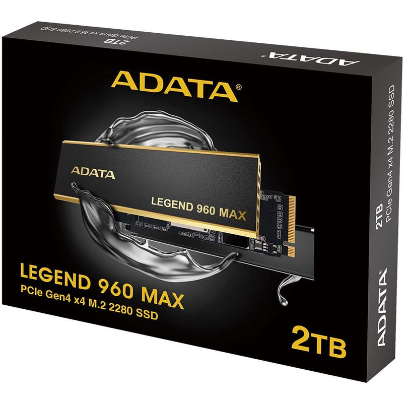 ADATA Legend 960 Max PCIe Gen4 x4 M.2 2280 with 7.35mm Heat Sink Solid State Drive - ALEG-960M-1TCS - Internal SSD - alnabaa.com - النبع