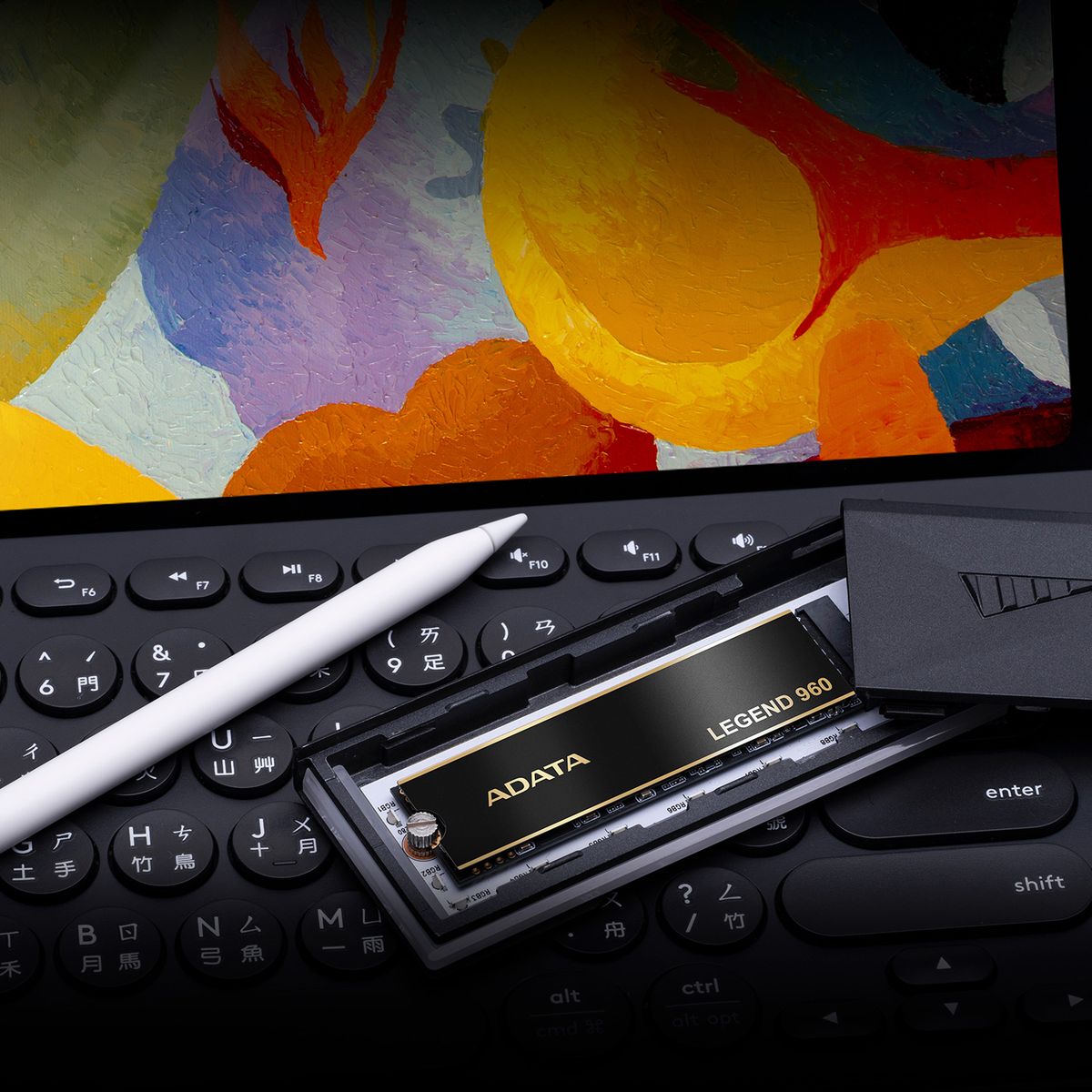 ADATA Legend 960 PCIe Gen4 x4 M.2 2280 with 1.3mm Heat Sink Solid State Drive - ALEG-960-2TCS - Internal SSD - alnabaa.com - النبع