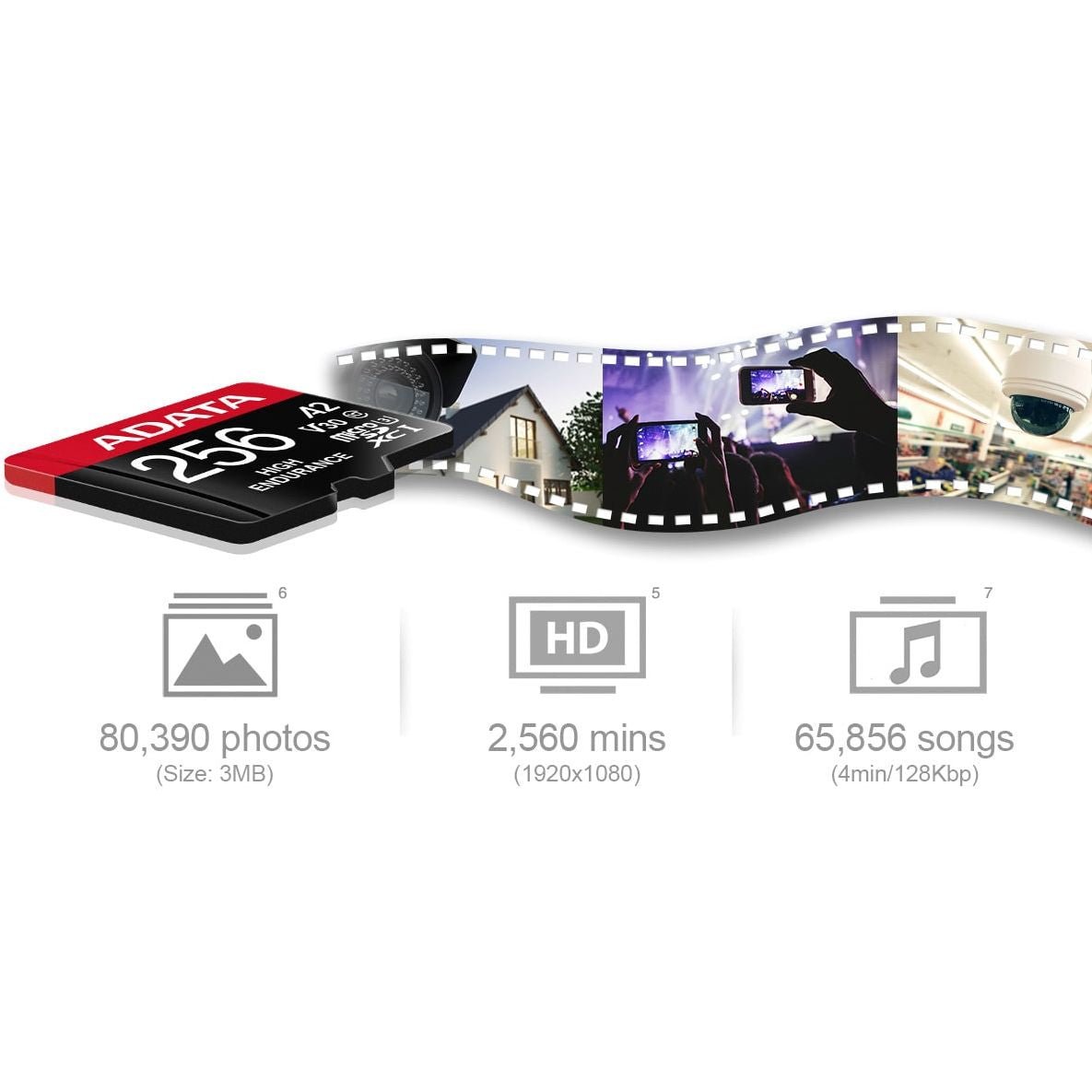 ADATA Memory Card SD 6.0 with Adapter - 128GB - microSDXC/SDHC UHS-I - AUSDX128GUI3V30SHA2-RA1 - Memory Cards - alnabaa.com - النبع