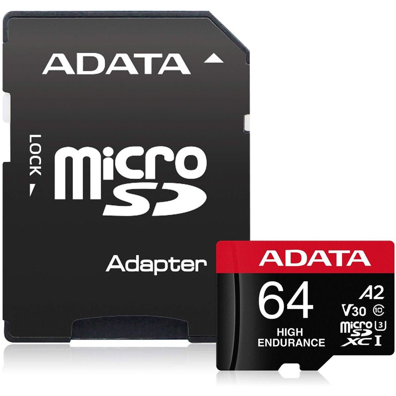 ADATA Memory Card SD 6.0 with Adapter - 64GB - microSDXC/SDHC UHS-I - AUSDX64GUI3V30SHA2-RA1 - Memory Cards - alnabaa.com - النبع