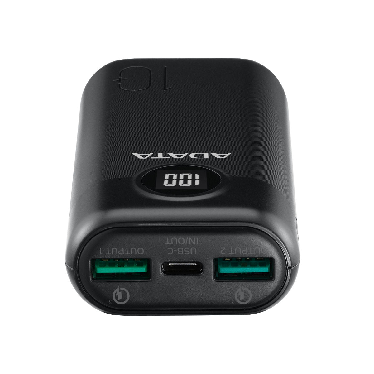 ADATA P10000QCD Qualcomm QC 3.0 & USB PD 3.0 Power Bank - 10000mAh - AP10000QCD-DGT-CBK - Portable Power Banks - alnabaa.com - النبع