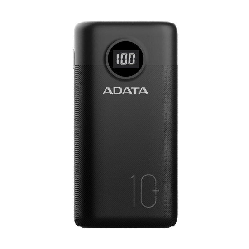ADATA P10000QCD Qualcomm QC 3.0 & USB PD 3.0 Power Bank - 10000mAh - AP10000QCD-DGT-CBK - Portable Power Banks - alnabaa.com - النبع