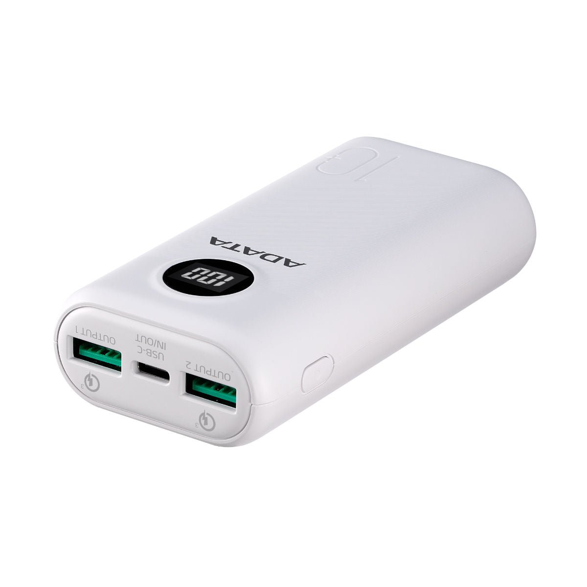 ADATA P10000QCD Qualcomm QC 3.0 & USB PD 3.0 Power Bank - 10000mAh - AP10000QCD-DGT-CWH - Portable Power Banks - alnabaa.com - النبع