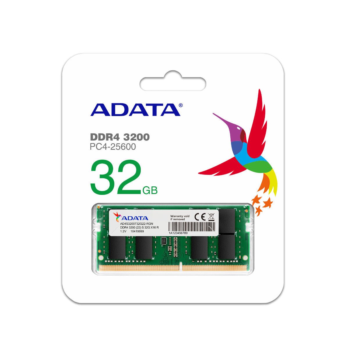 ADATA Premier DDR4 3200 - 32GB - 260-pin SO-DIMM Laptop RAM - AD4S320032G22-SGN - Memory RAM - alnabaa.com - النبع