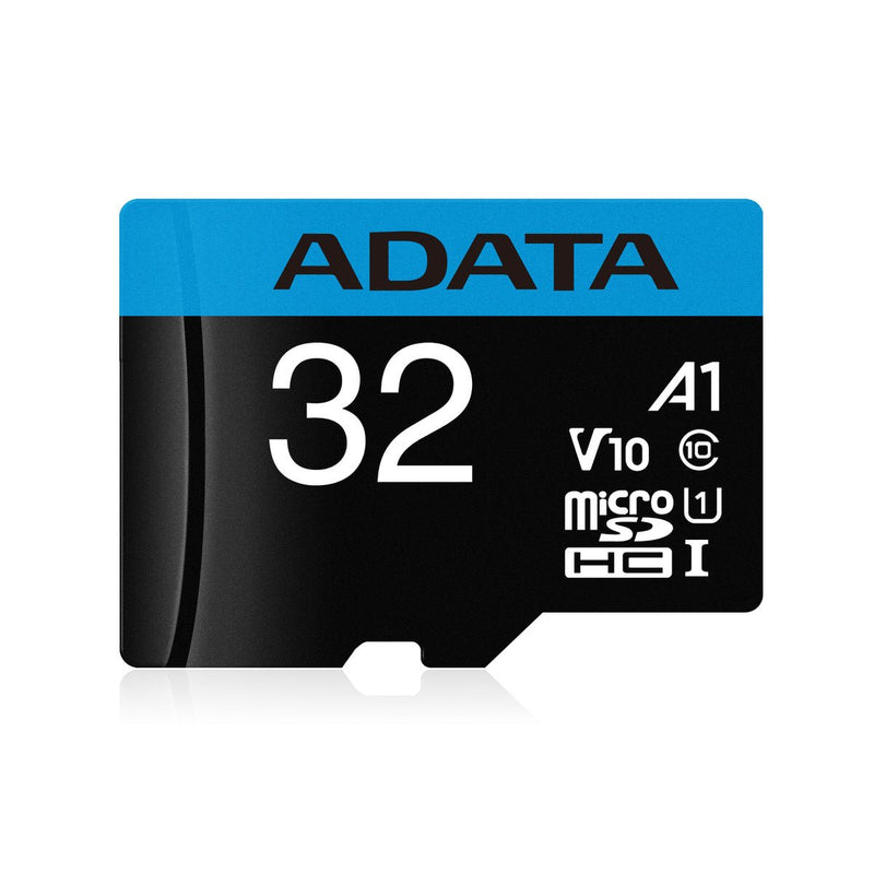 ADATA Premier Memory Card SD 5.1 with Adapter - 32GB - microSDXC UHS-I - AUSDH32GUICL10A1-RA1 - Memory Cards - alnabaa.com - النبع