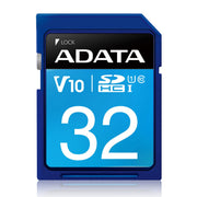 ADATA Premier Memory Card SDA 3.0 - 32GB - SDHC UHS-I - ASDH32GUICL10-R - Memory Cards - alnabaa.com - النبع