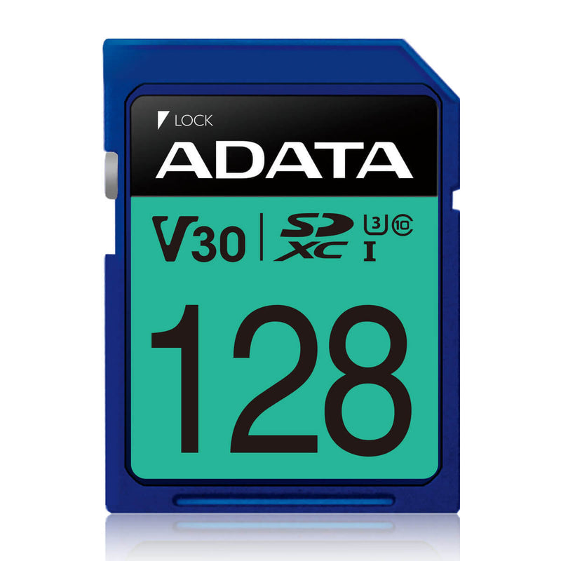ADATA Premier Pro Memory Card SD 5.0 - 128GB - SDXC UHS-I - ASDX128GUI3V30S-R - Memory Cards - alnabaa.com - النبع