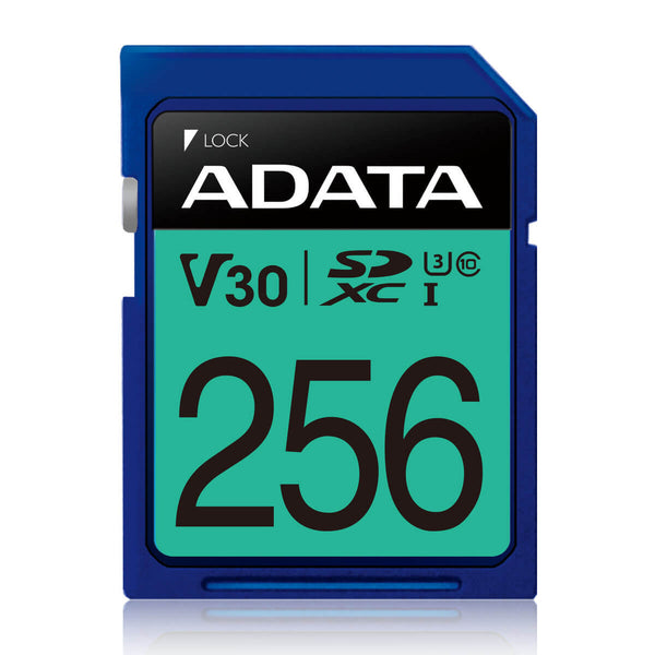 ADATA Premier Pro Memory Card SD 5.0 - 256GB - SDXC UHS-I - ASDX256GUI3V30S-R - Memory Cards - alnabaa.com - النبع