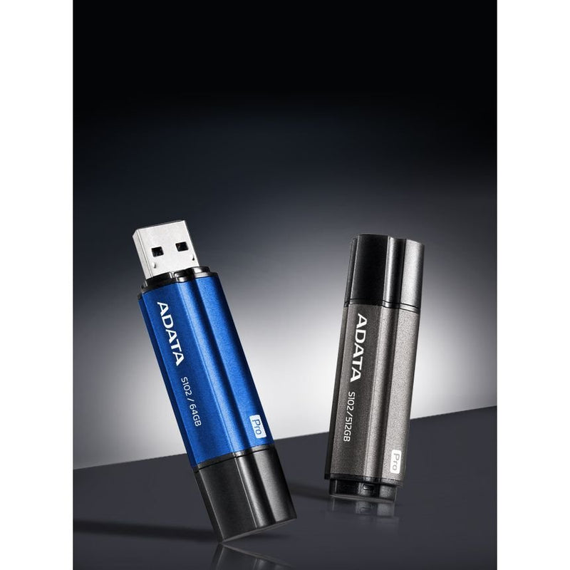 ADATA S102 Pro USB 3.2 Flash Drive - AS102P-128G-RGY - USB Flash Drives - alnabaa.com - النبع