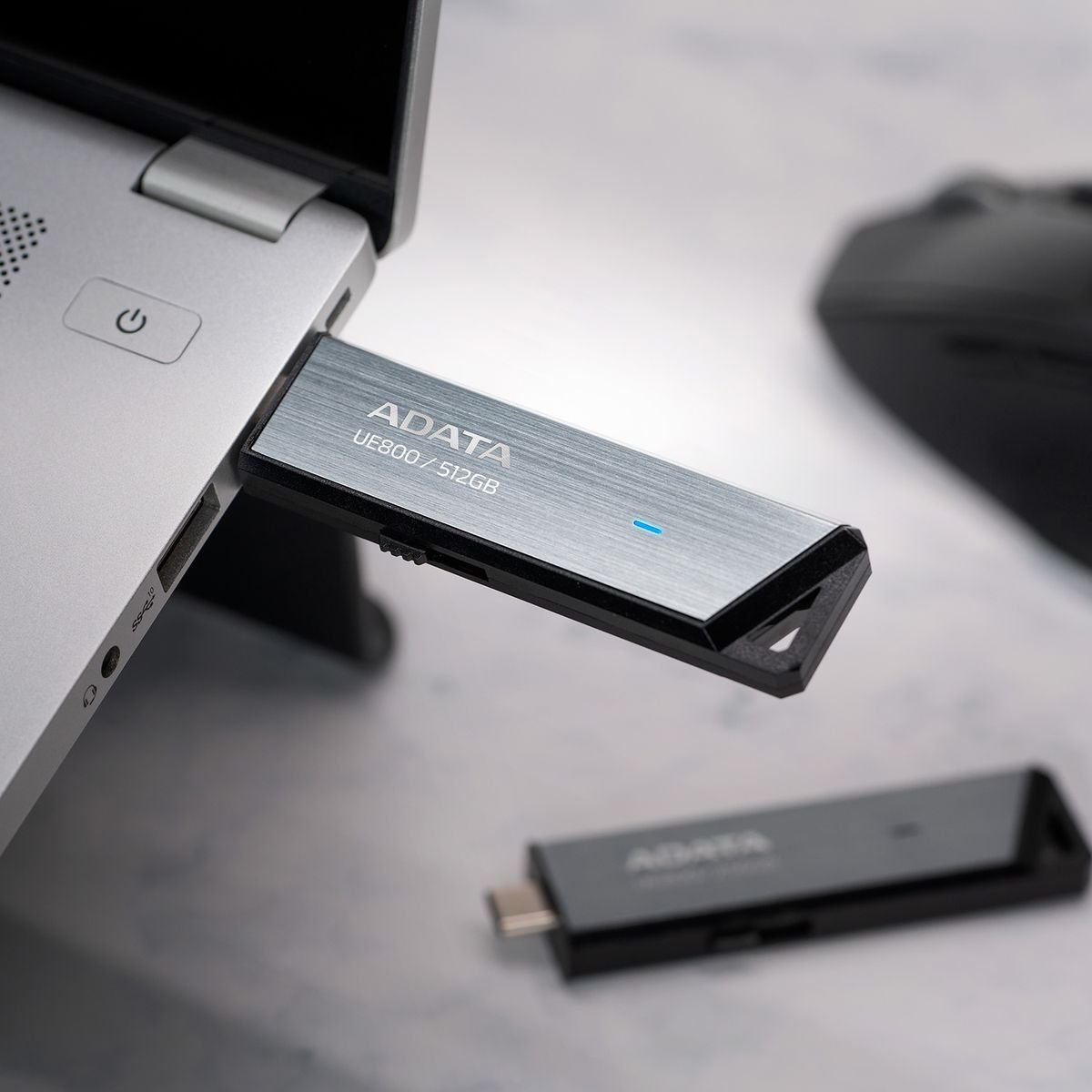 ADATA UE800 USB-C 1000MB/s USB 3.2 Gen2 Flash Drive - AELI-UE800-128G-CSG - USB Flash Drives - alnabaa.com - النبع