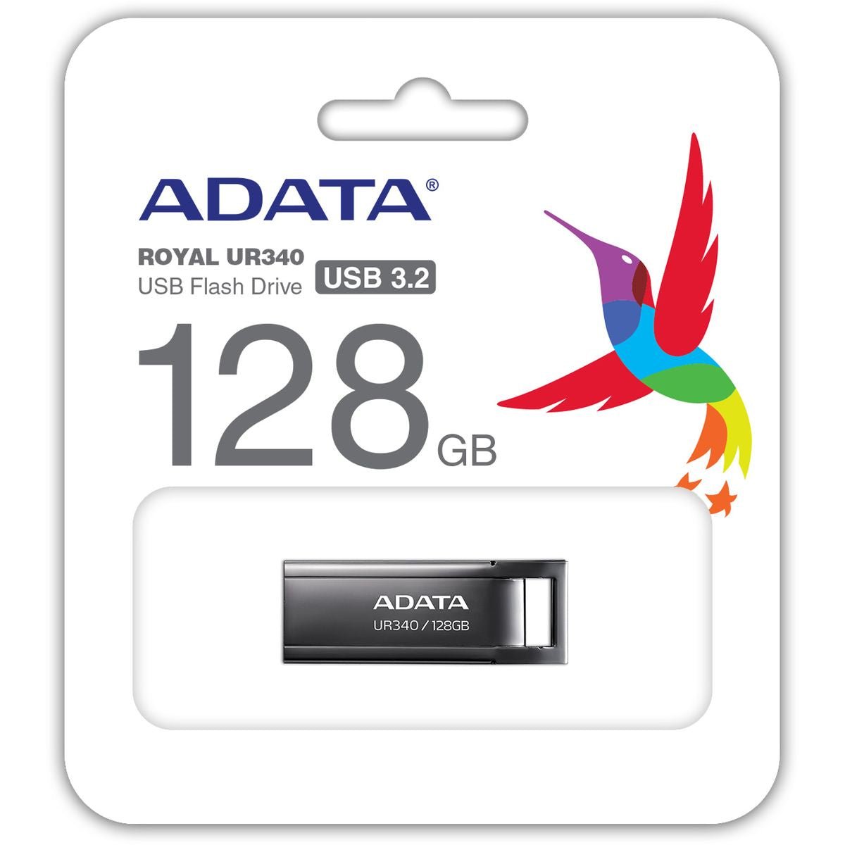 ADATA UR340 Waterproof USB Flash Drive - AROY-UR340-128GBK - USB Flash Drives - alnabaa.com - النبع