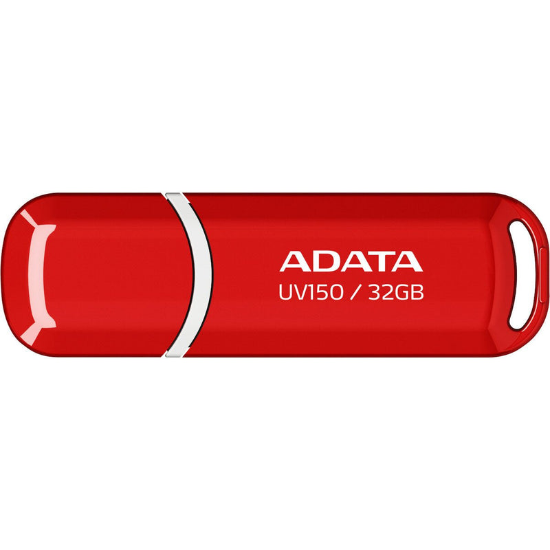 ADATA UV150 USB 3.2 Snap-on Cap Flash Drive - AUV150-32G-RRD - USB Flash Drives - alnabaa.com - النبع