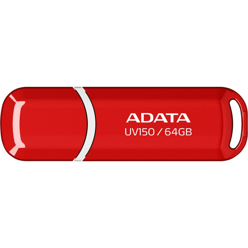 ADATA UV150 USB 3.2 Snap-on Cap Flash Drive - AUV150-64G-RRD - USB Flash Drives - alnabaa.com - النبع