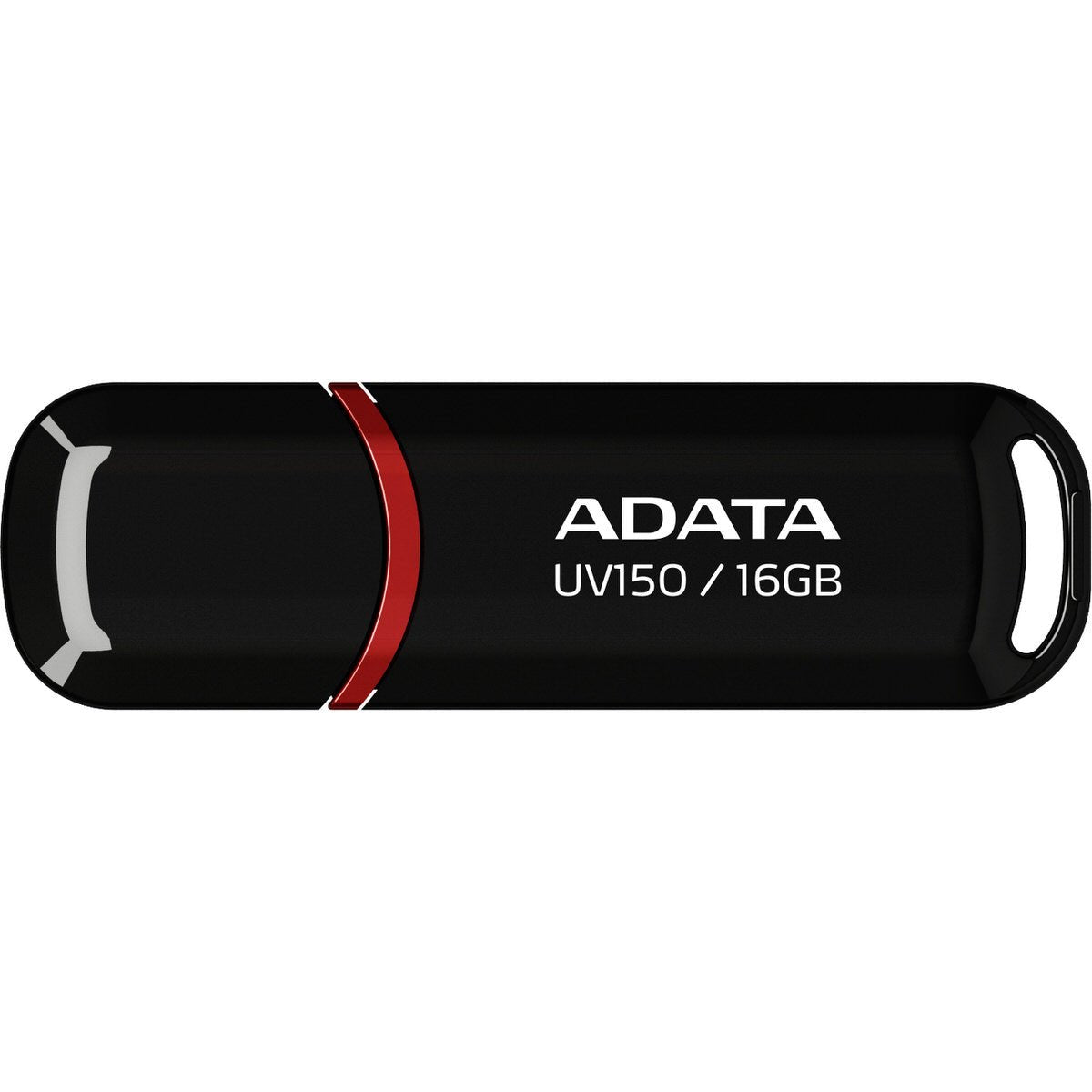 ADATA UV150 USB 3.2 Snap-on Cap Flash Drive - AUV150-16G-RBK - USB Flash Drives - alnabaa.com - النبع