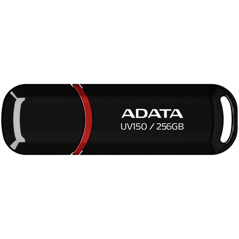 ADATA UV150 USB 3.2 Snap-on Cap Flash Drive - AUV150-256G-RBK - USB Flash Drives - alnabaa.com - النبع