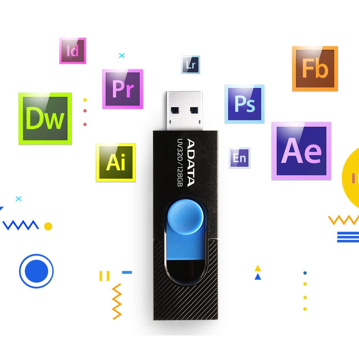ADATA UV320 USB 3.2 Flash Drive - AUV320-32G-RWHGN - USB Flash Drives - alnabaa.com - النبع