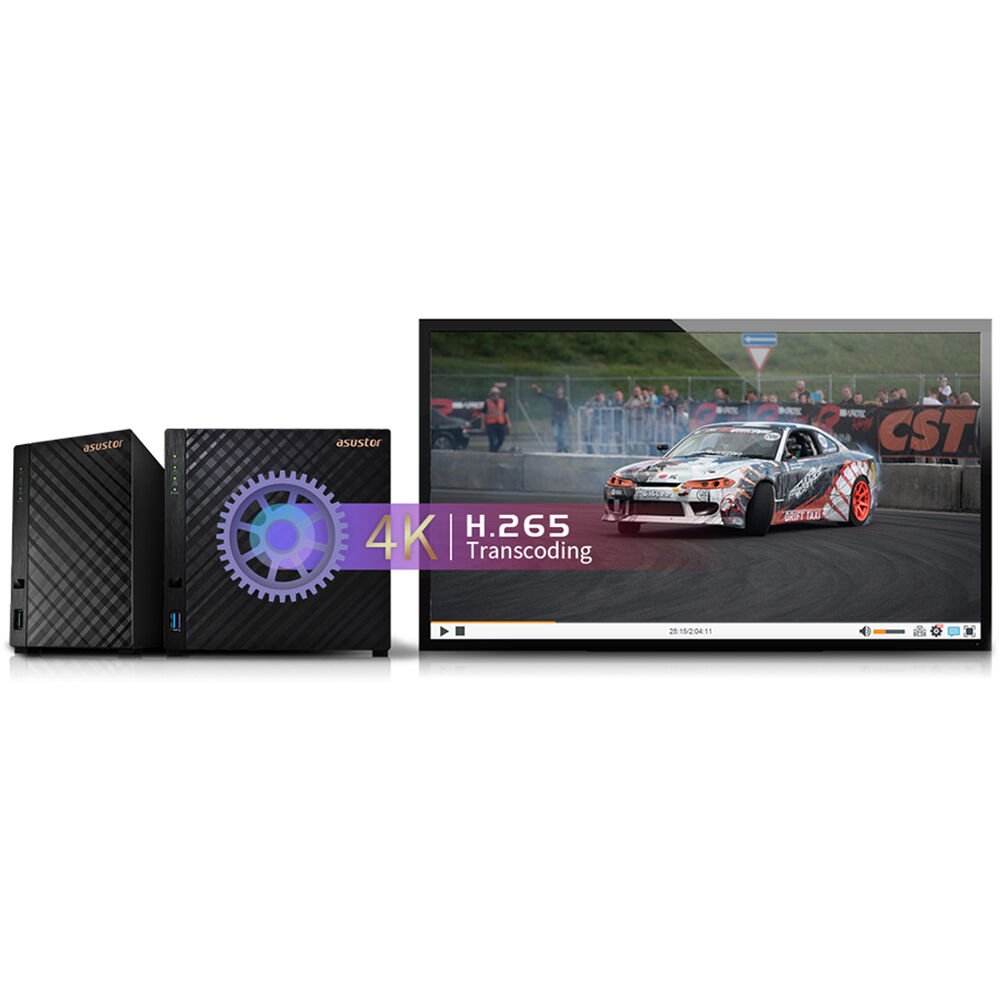 Asustor DRIVESTOR 4 , Tower-4-Bay NAS Enclosure - AS1104T - NAS - alnabaa.com - النبع