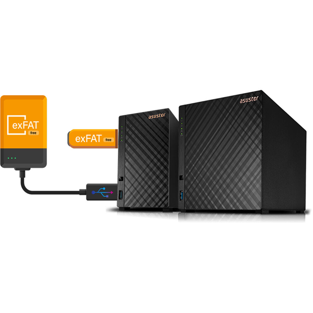 Asustor DRIVESTOR 4 , Tower-4-Bay NAS Enclosure - AS1104T - NAS - alnabaa.com - النبع