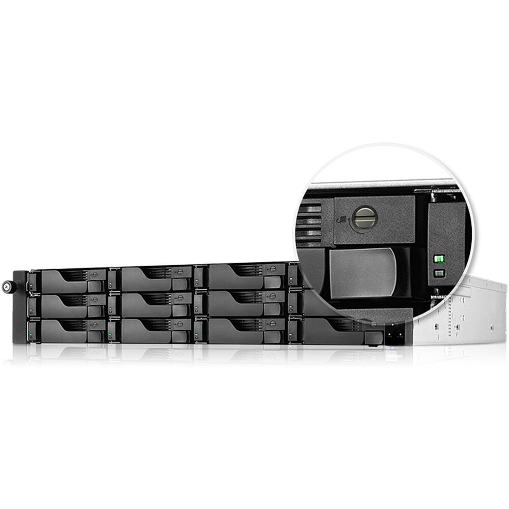 Asustor LOCKERSTOR 12RD , Rackmount-2U-12-Bay NAS Enclosure - AS6512RD - NAS - alnabaa.com - النبع