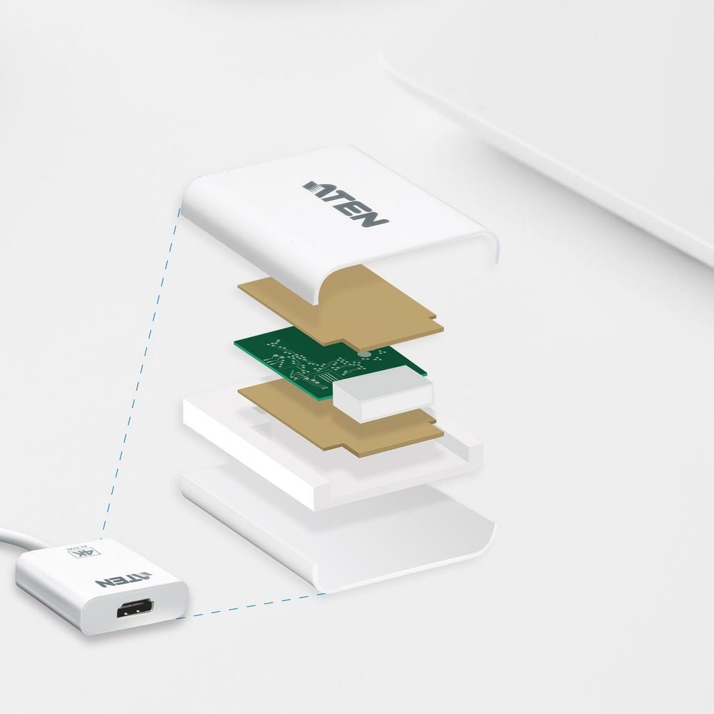 ATEN 4K Mini DisplayPort to HDMI Active Adapter - VC981 - Adapters - alnabaa.com - النبع