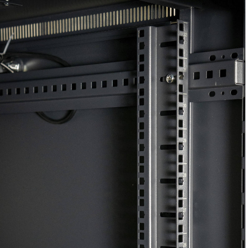 Atlantic 32U Server Rack Cabinet 60cm Extra Wide-100cm Deep Enclosure -Grill - AT6032GR-BK - Rack - Cabinet - alnabaa.com - النبع