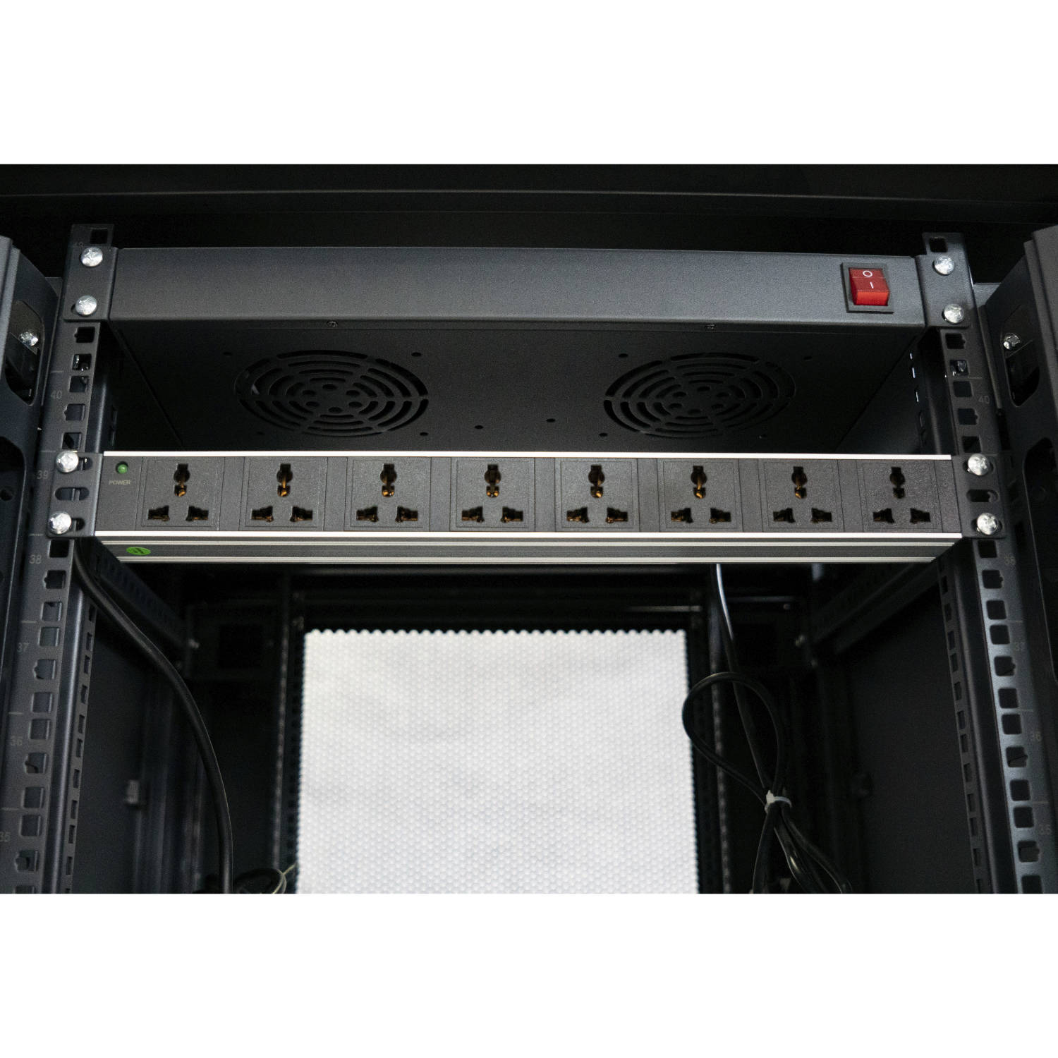 Atlantic 42U 1000kg Server Rack Cabinet - 80cm Extra Wide - 100cm Deep Enclosure - AT8042GS-BK - Rack - Cabinet - alnabaa.com - النبع